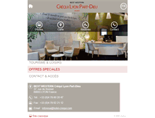 Tablet Screenshot of hotel-crequi.com